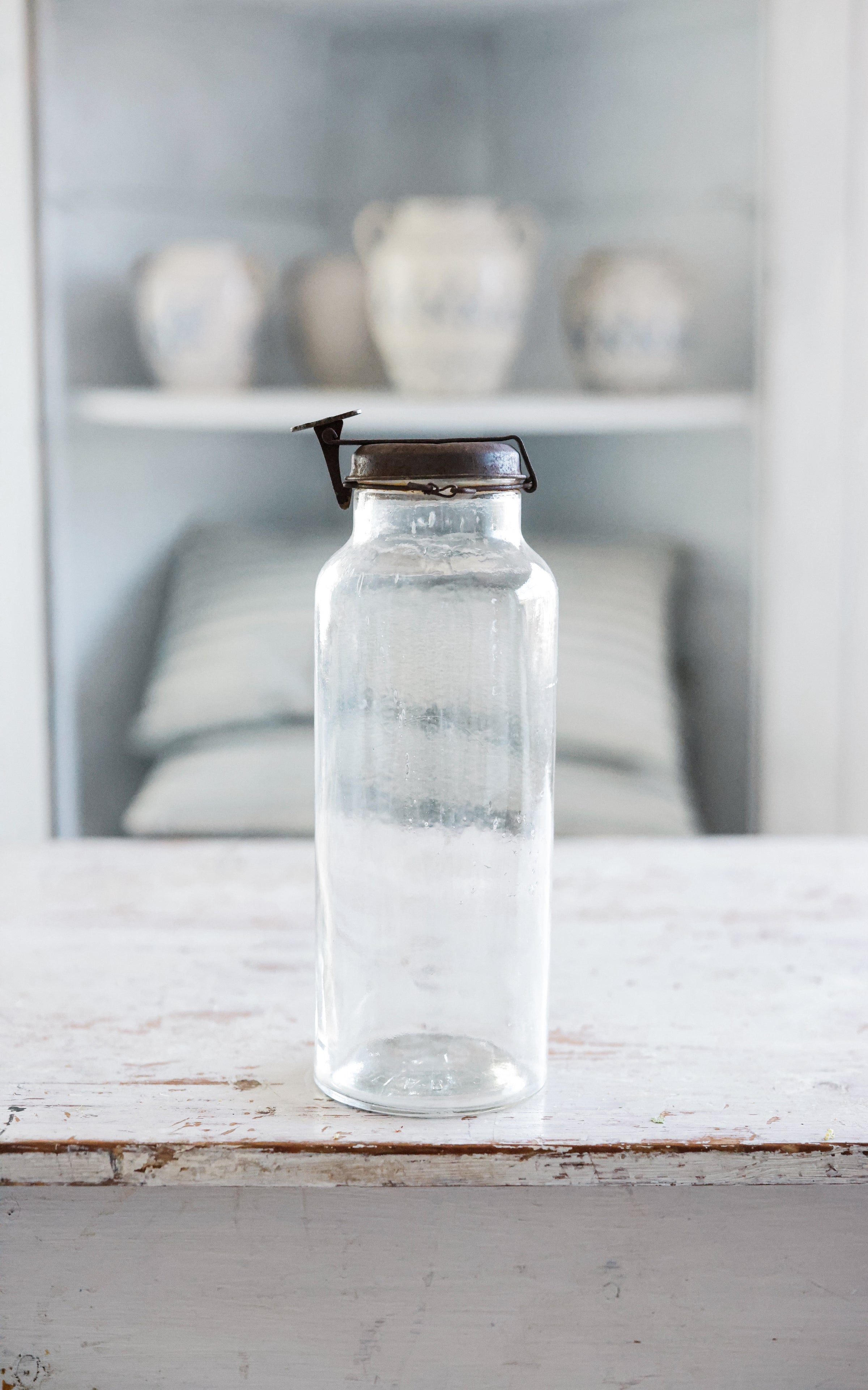 Vintage French Glass Canister
