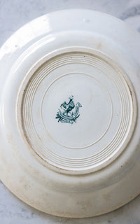 Set of Five Vintage French Stoneware Plates