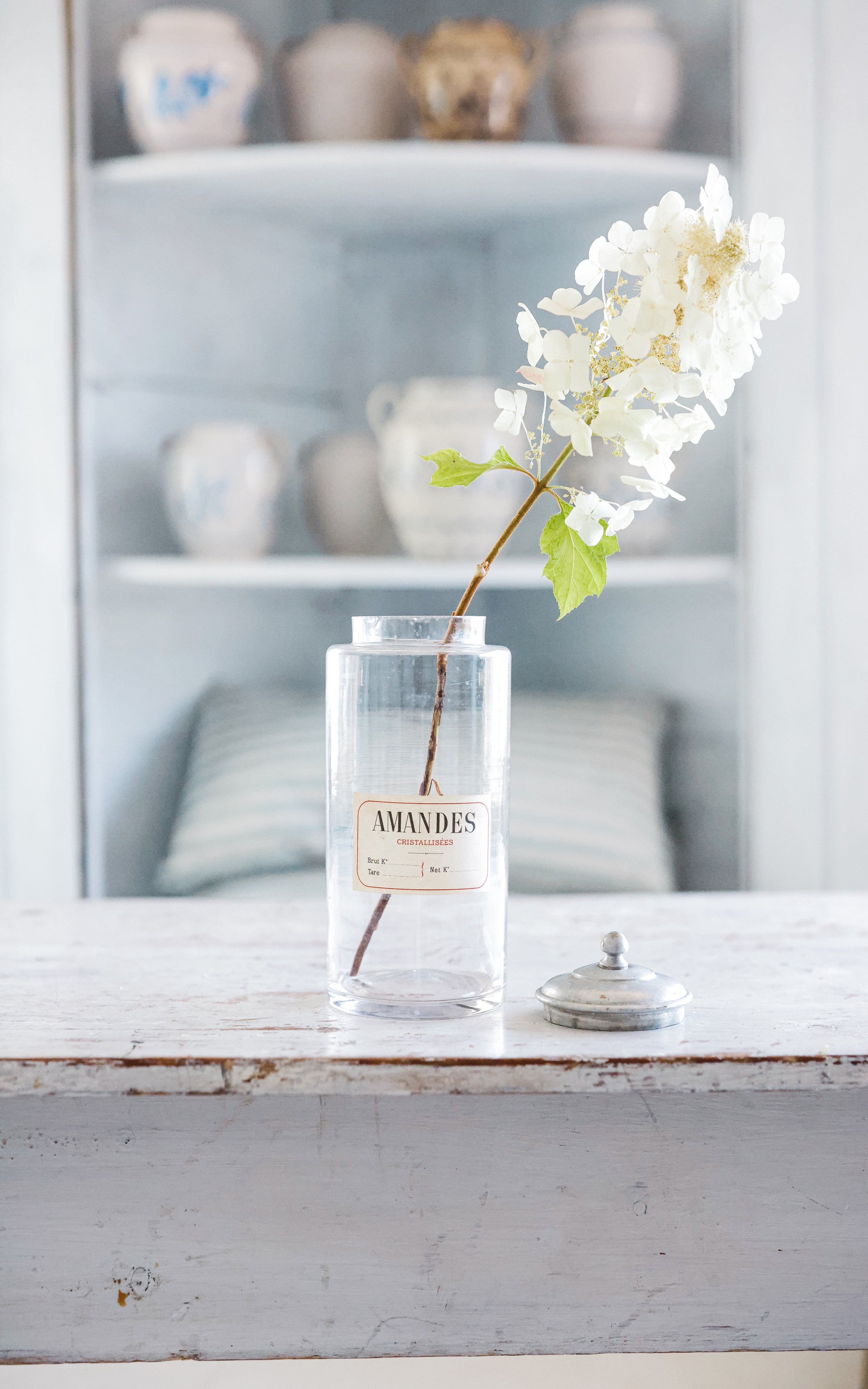 Vintage French Glass Canister