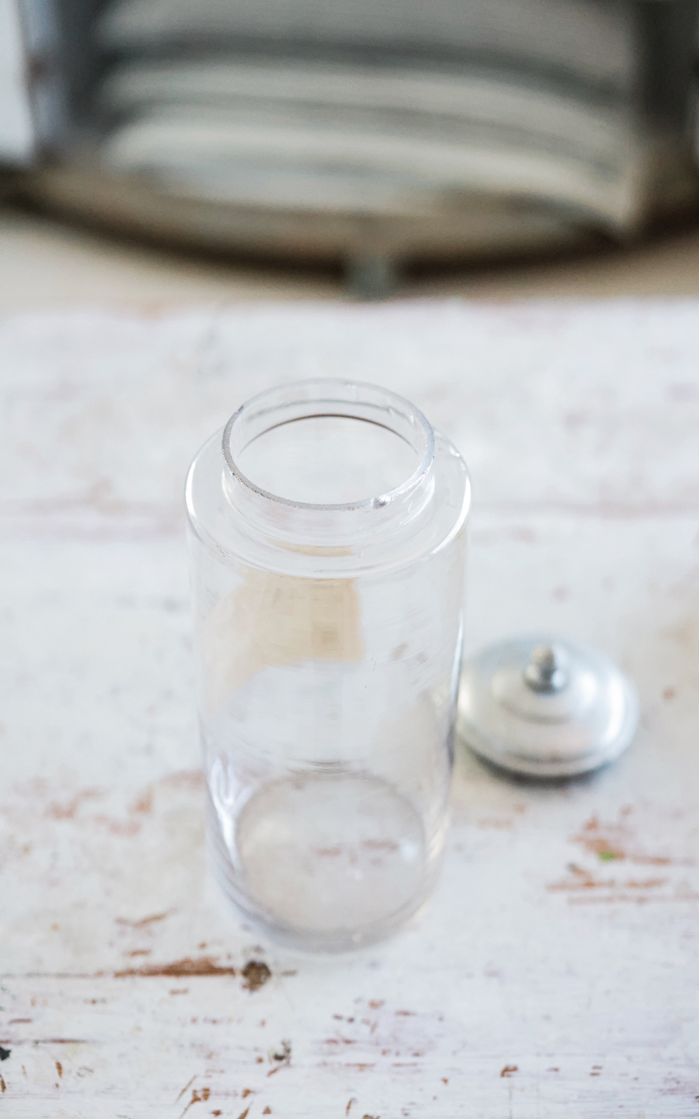 Vintage French Glass Canister