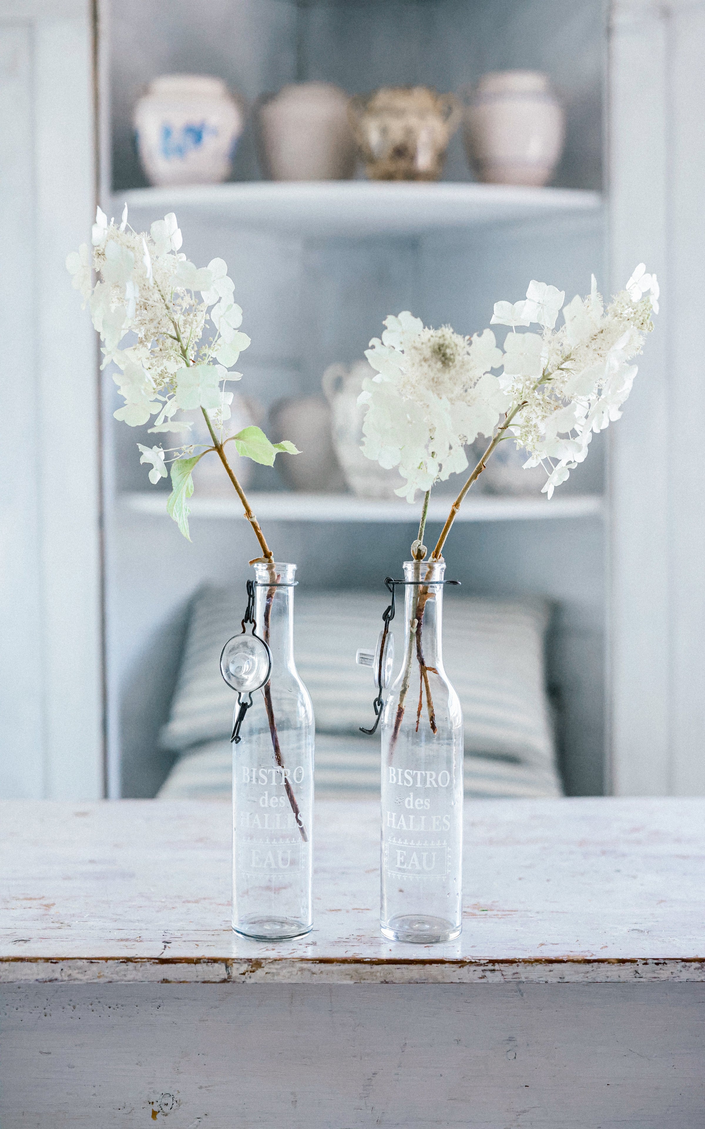 Set of Two Vintage French Bistro  Bottles