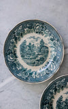 Set of Two Vintage French Transferware Plates