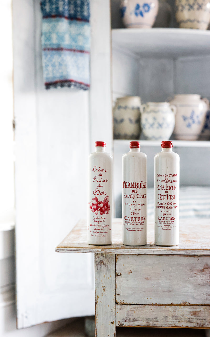 Vintage Set of Three French Stoneware Bottles