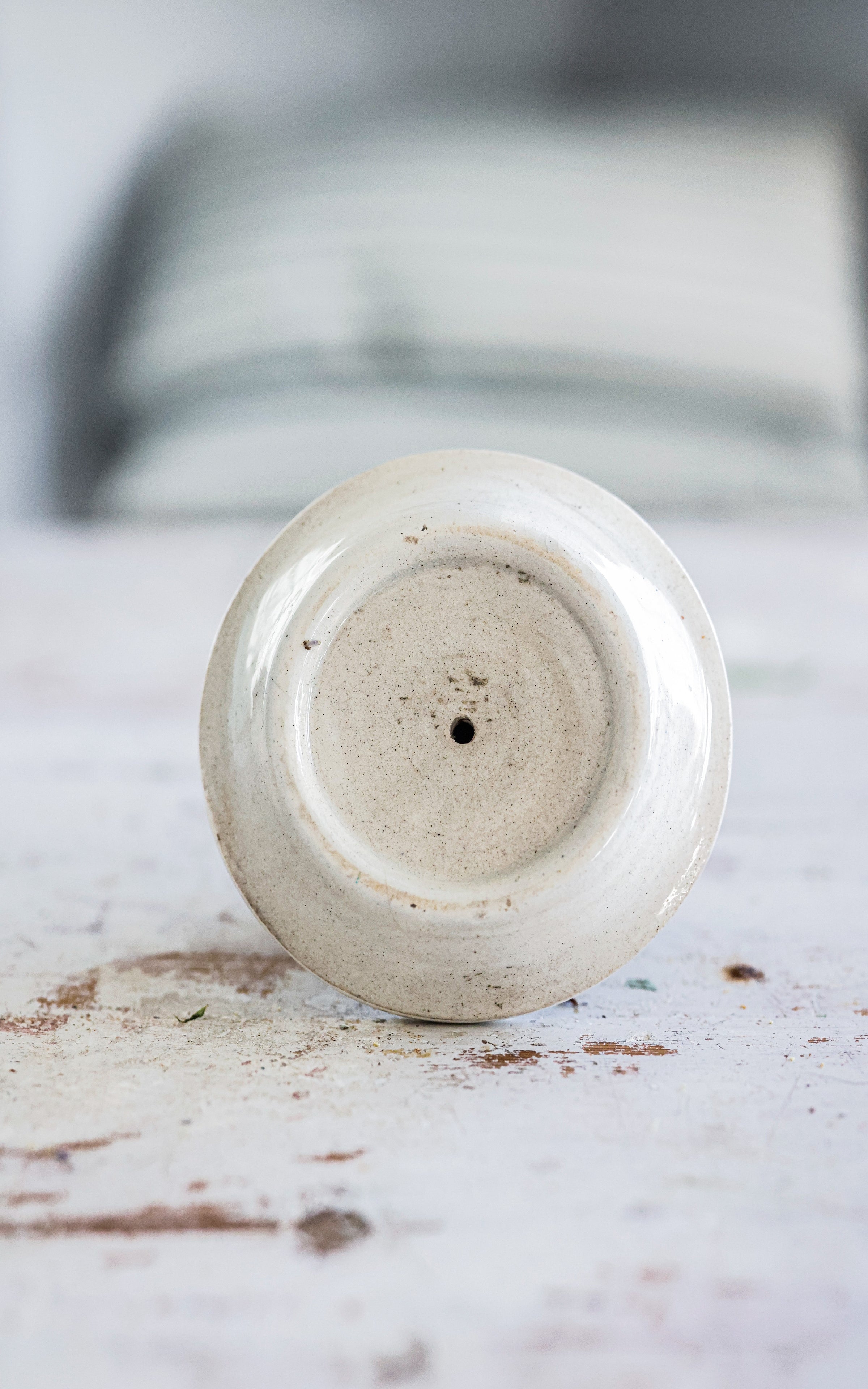 Vintage French Stoneware Match Striker