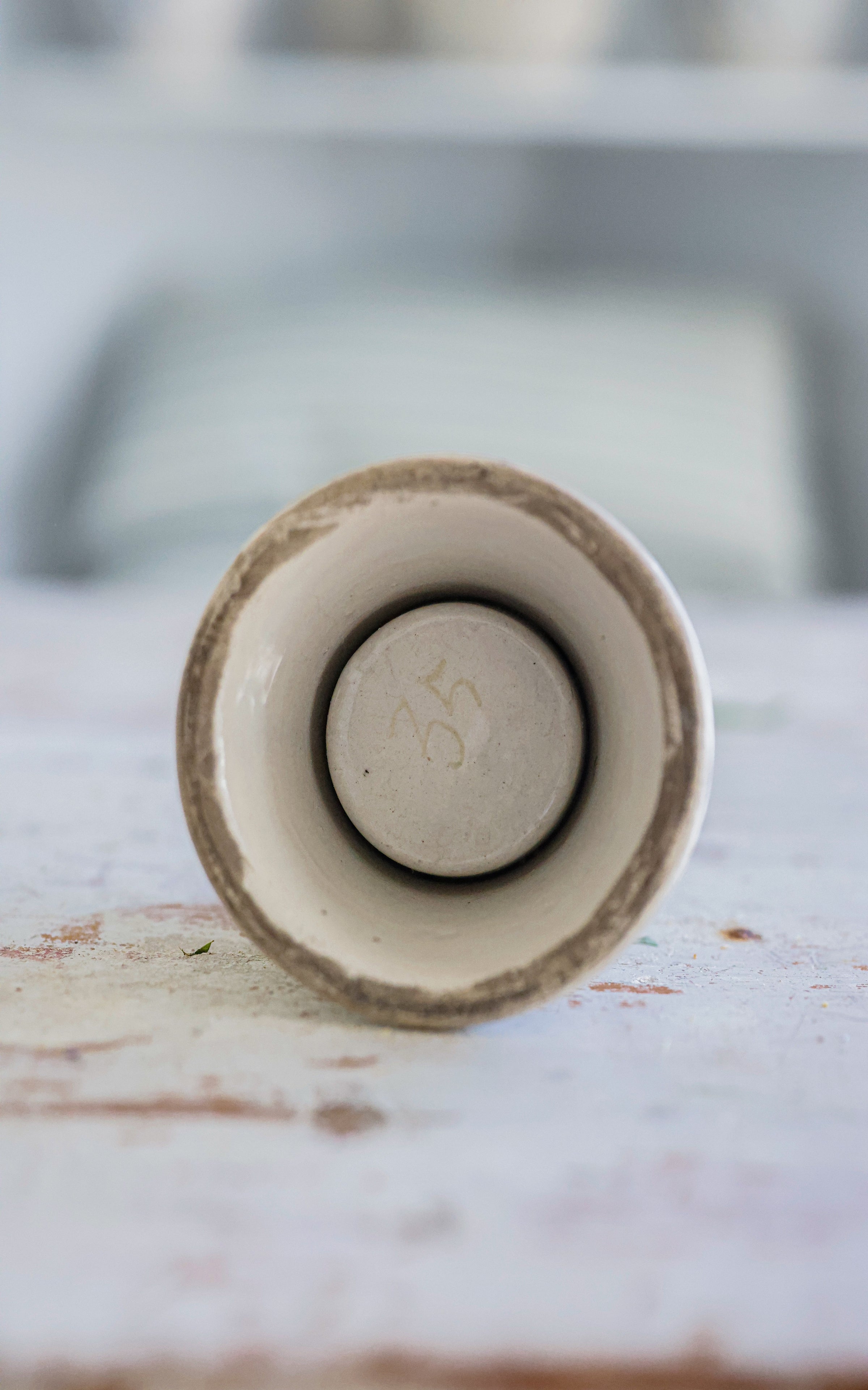 Vintage French Stoneware Match Striker