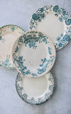 Set of Four Vintage French Transferware Plates