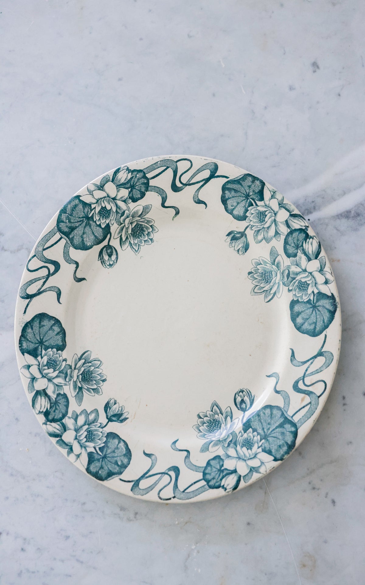 Set of Four Vintage French Transferware Plates