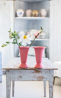 One Vintage French Weighted Flower Container