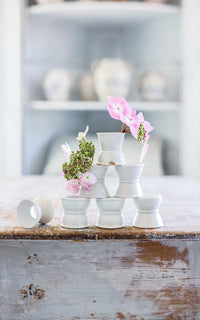 Set of Seven Vintage French Egg Cups