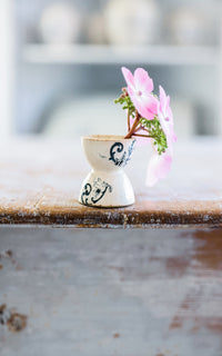 Vintage French Stoneware Egg Cup