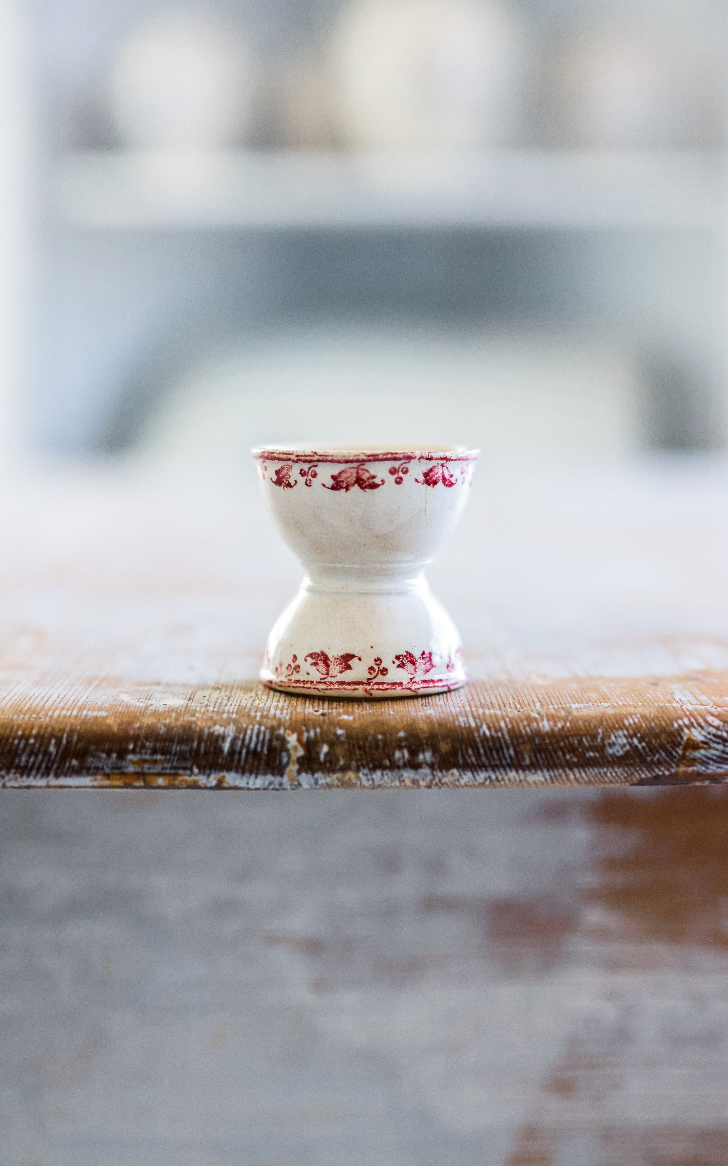 Vintage French Stoneware Egg Cup