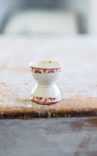 Vintage French Stoneware Egg Cup