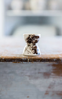 Vintage French Stoneware Egg Cup