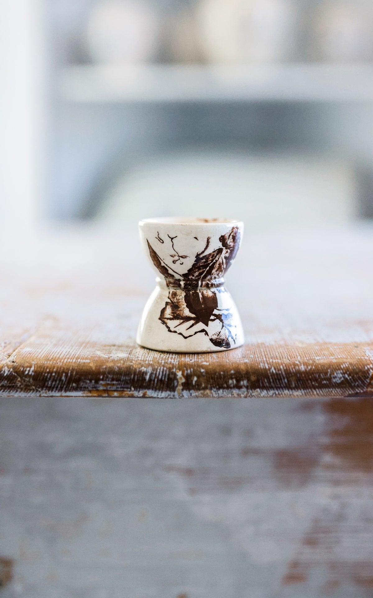 Vintage French Stoneware Egg Cup