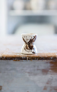 Vintage French Stoneware Egg Cup