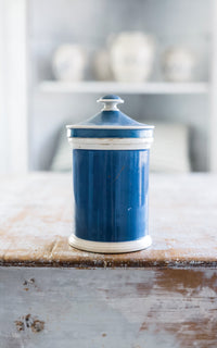 Vintage French Stoneware Canister