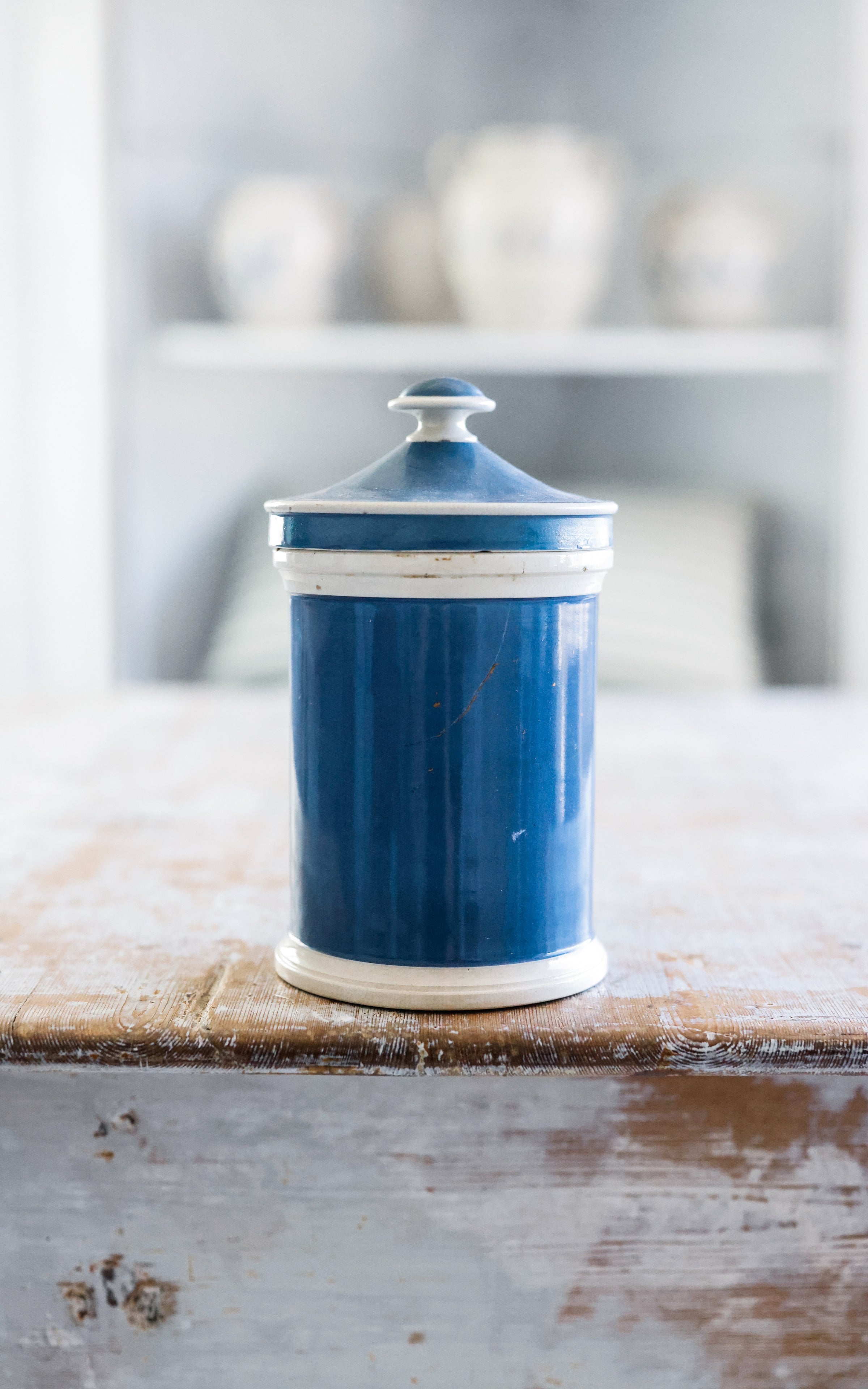 Vintage French Stoneware Canister