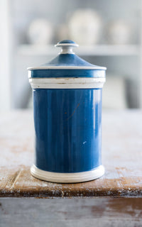 Vintage French Stoneware Canister