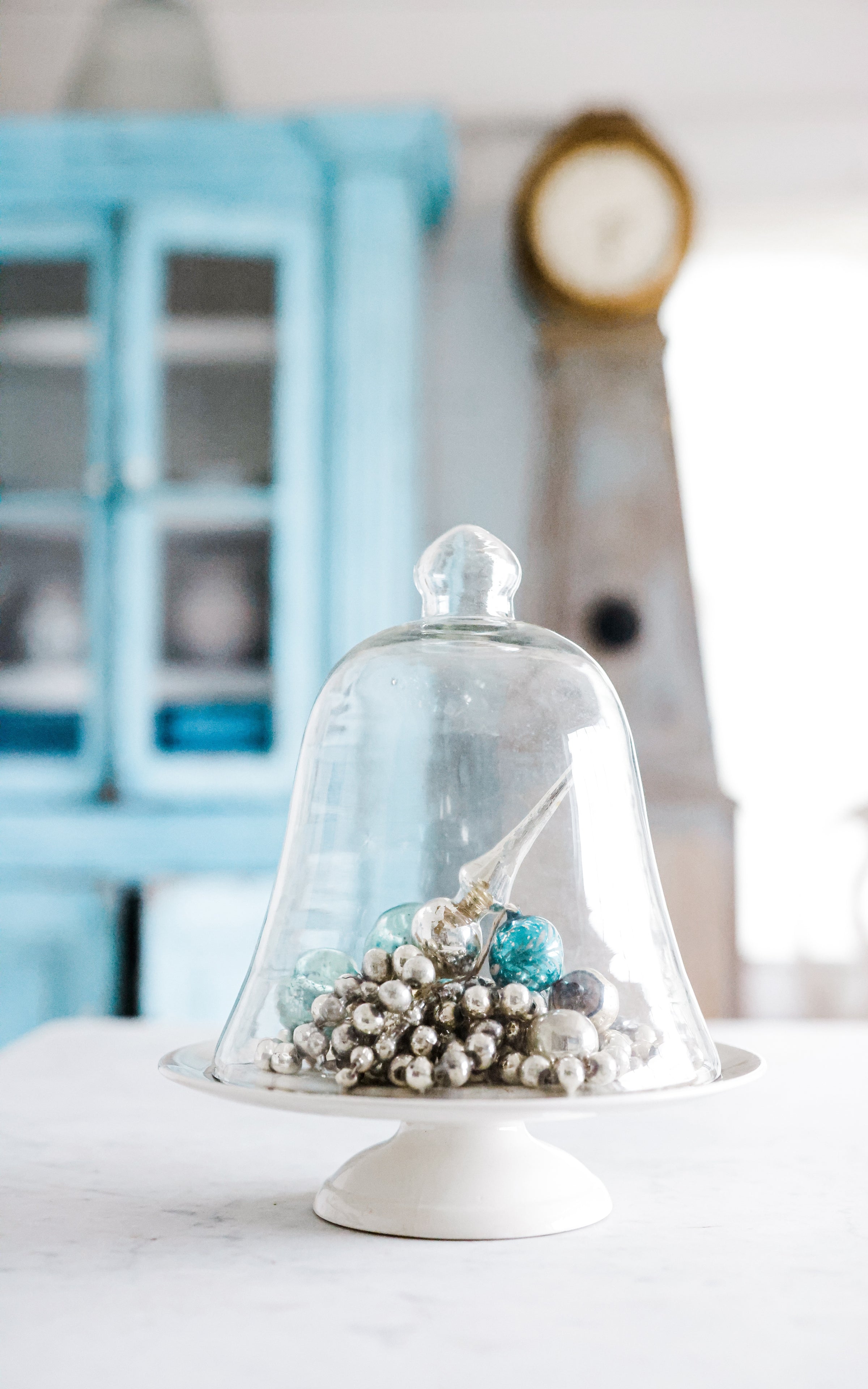 Petite Vintage Belgian Ironstone Cakestand