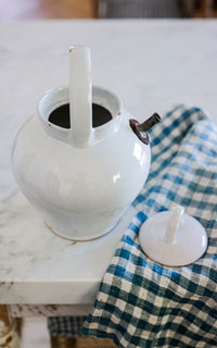 Vintage French Stoneware Tea Pot