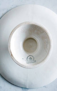 Petite Vintage Belgian Ironstone Cakestand