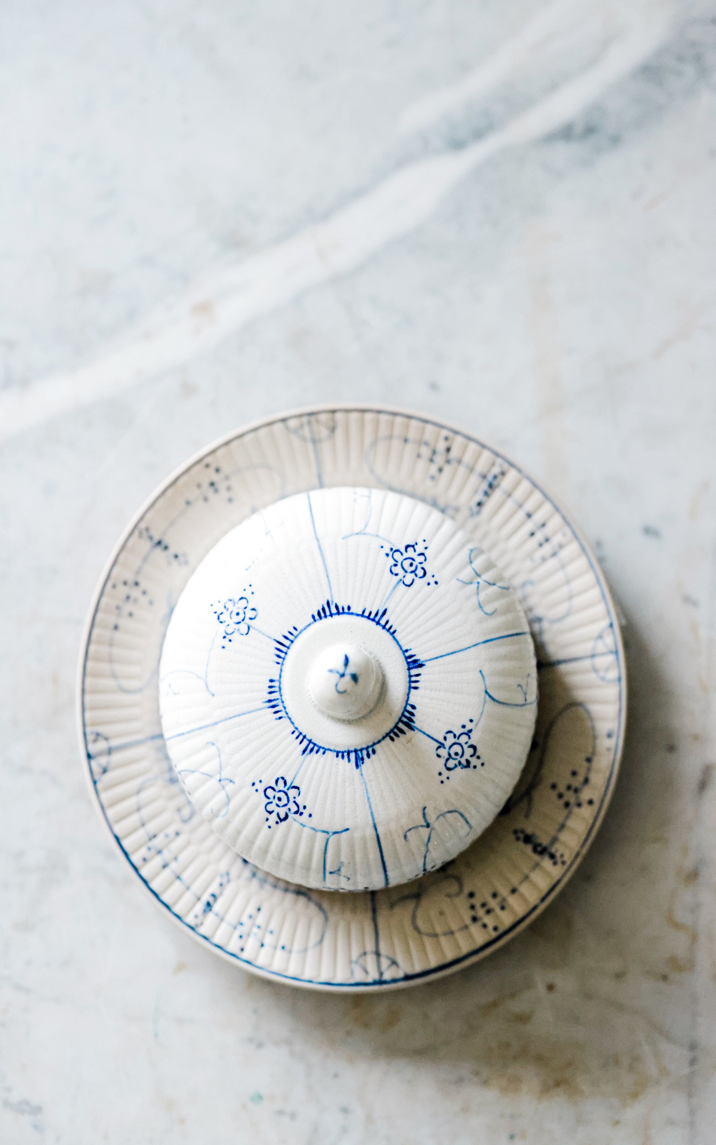 Vintage Belgian Butter Dish