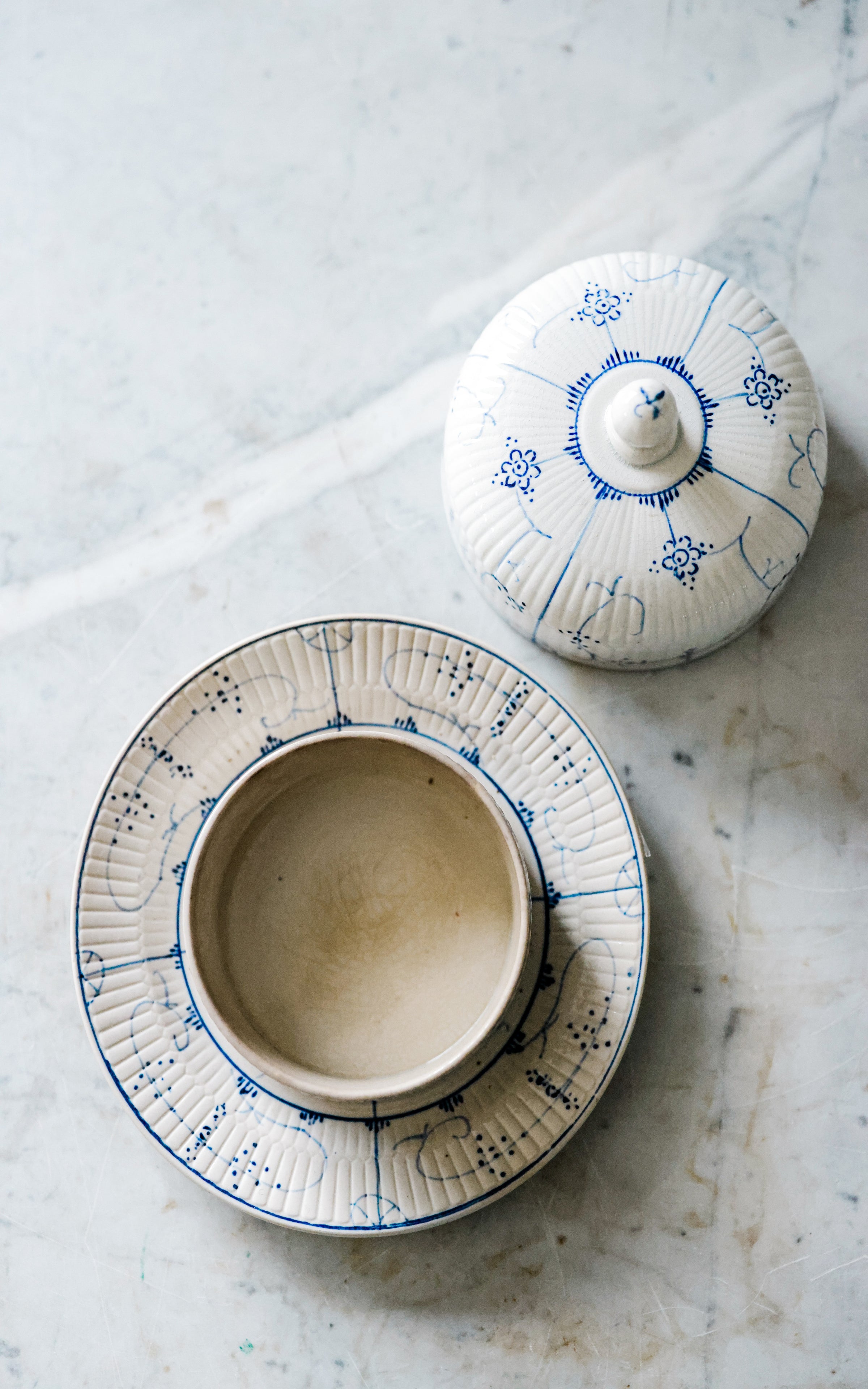 Vintage Belgian Butter Dish