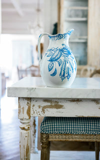Vintage French Stoneware Pitcher