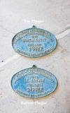 Vintage French Horse Plaque