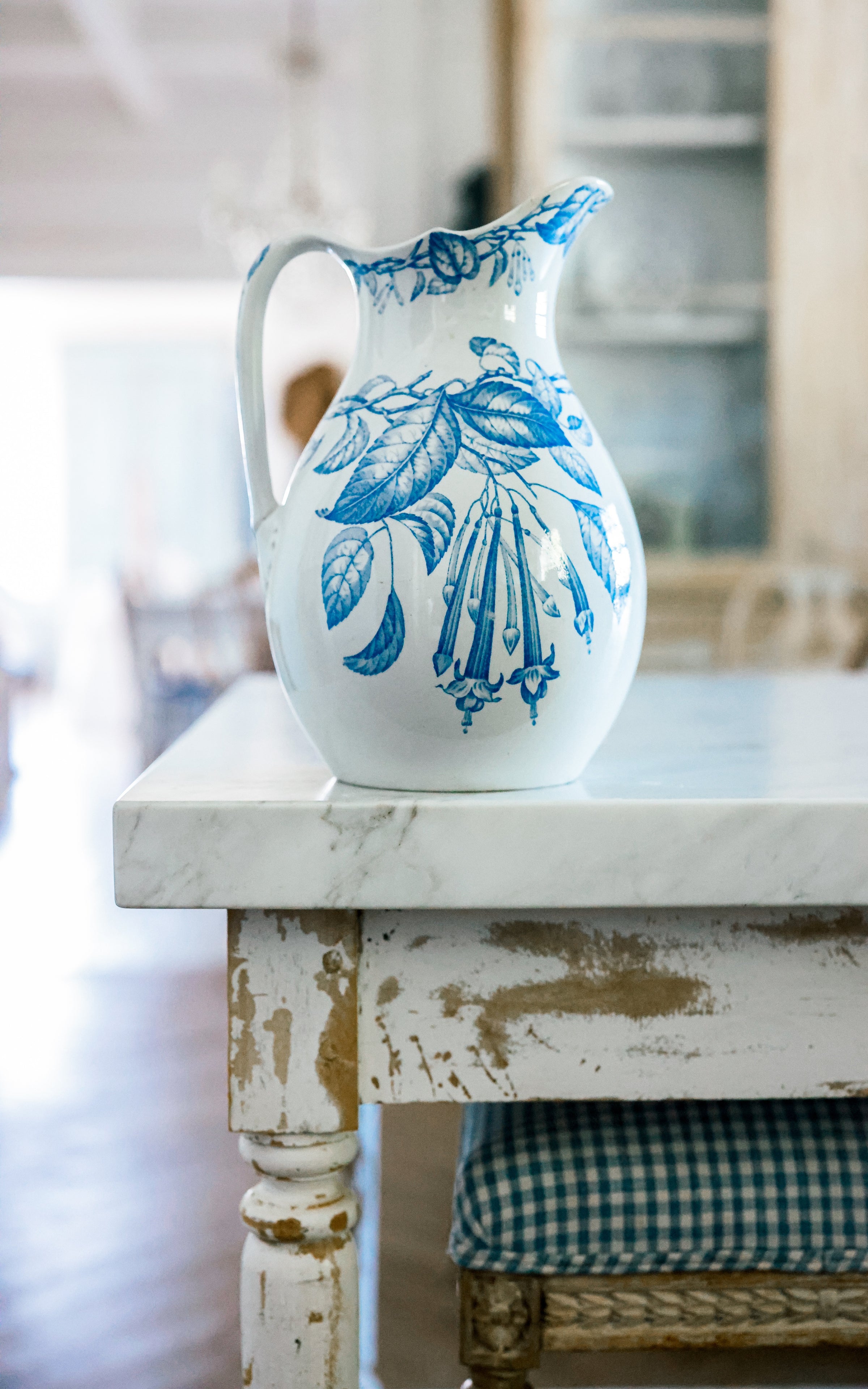 Vintage French Stoneware Pitcher