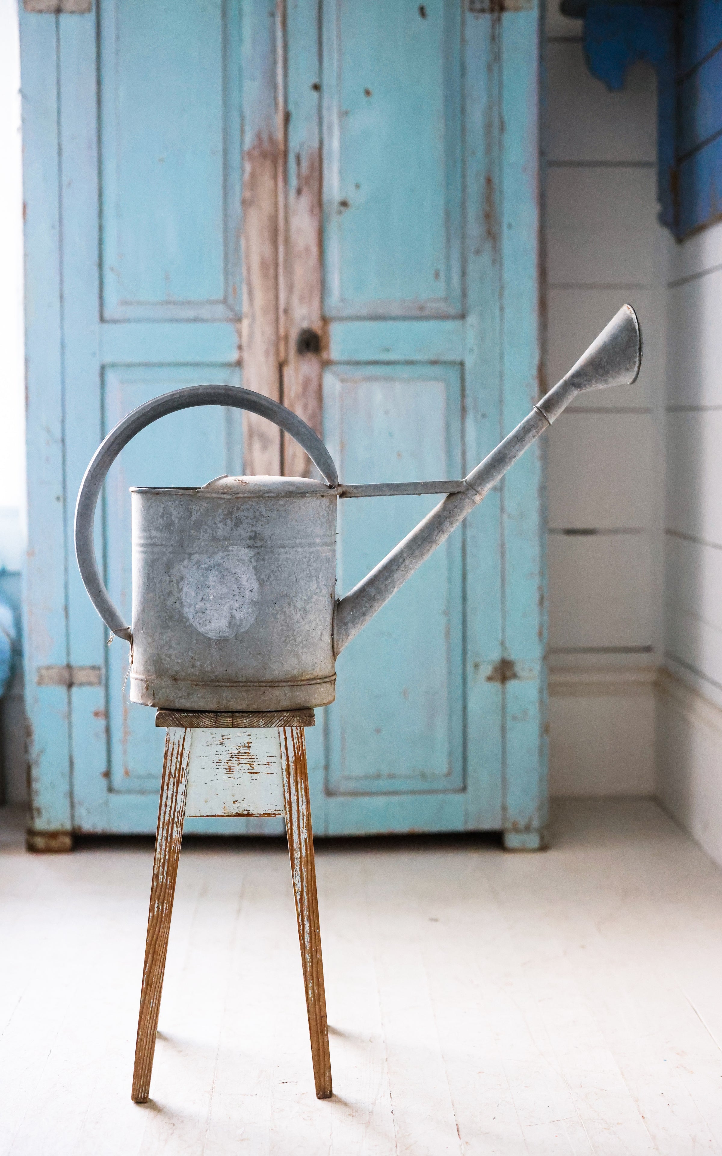 Vintage French Zinc Watering Can