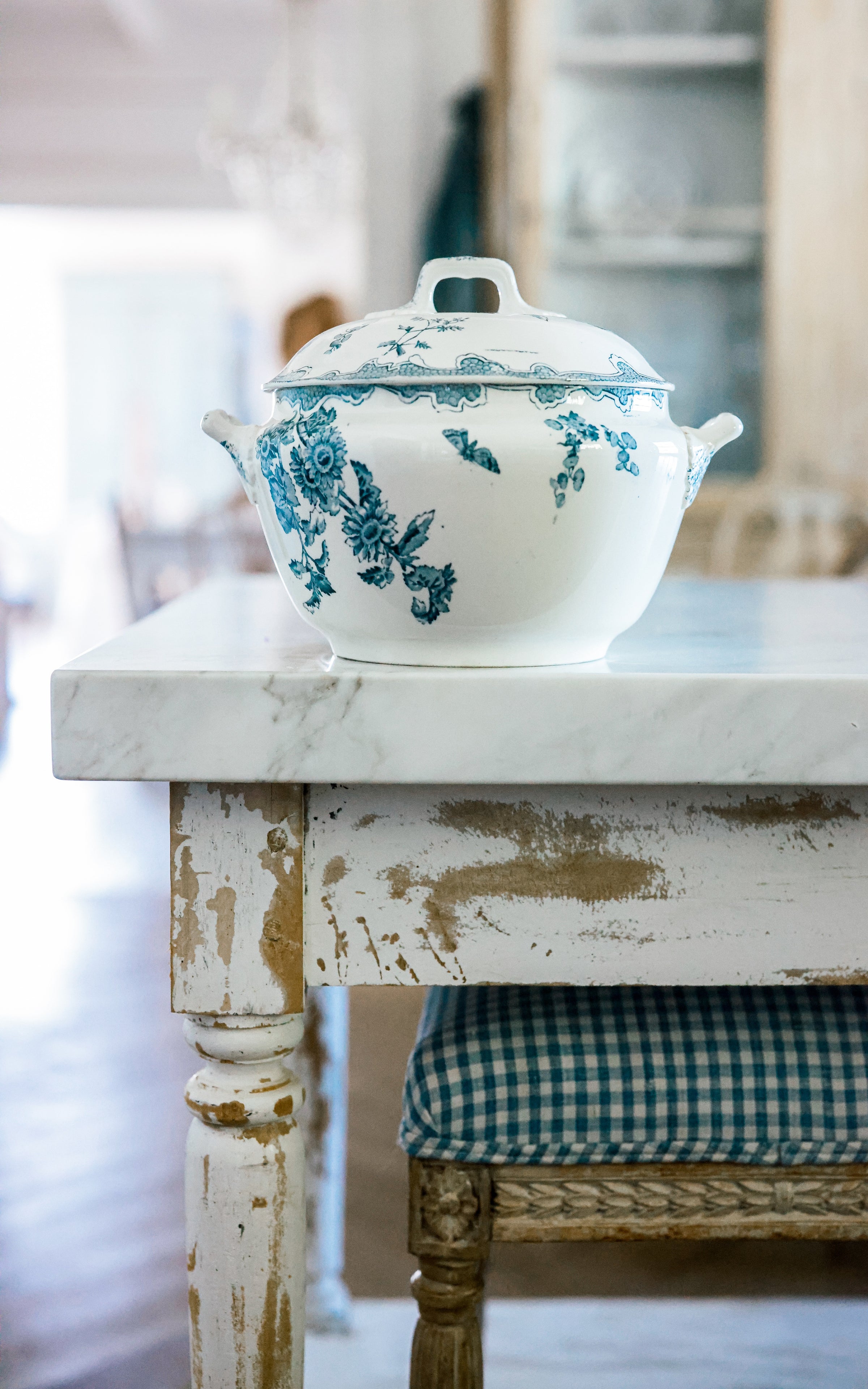 Vintage French Stoneware Tureen