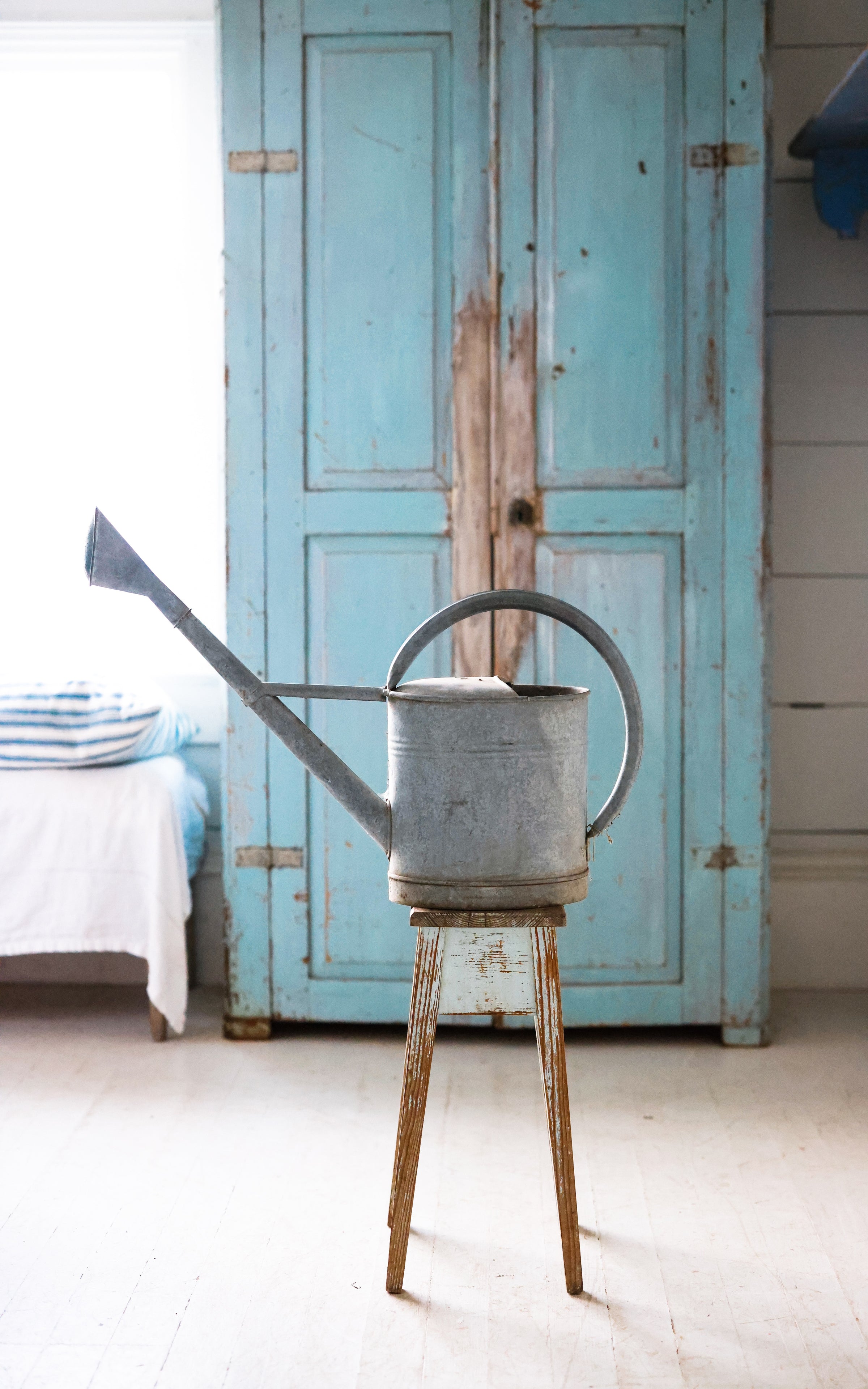 Vintage French Zinc Watering Can