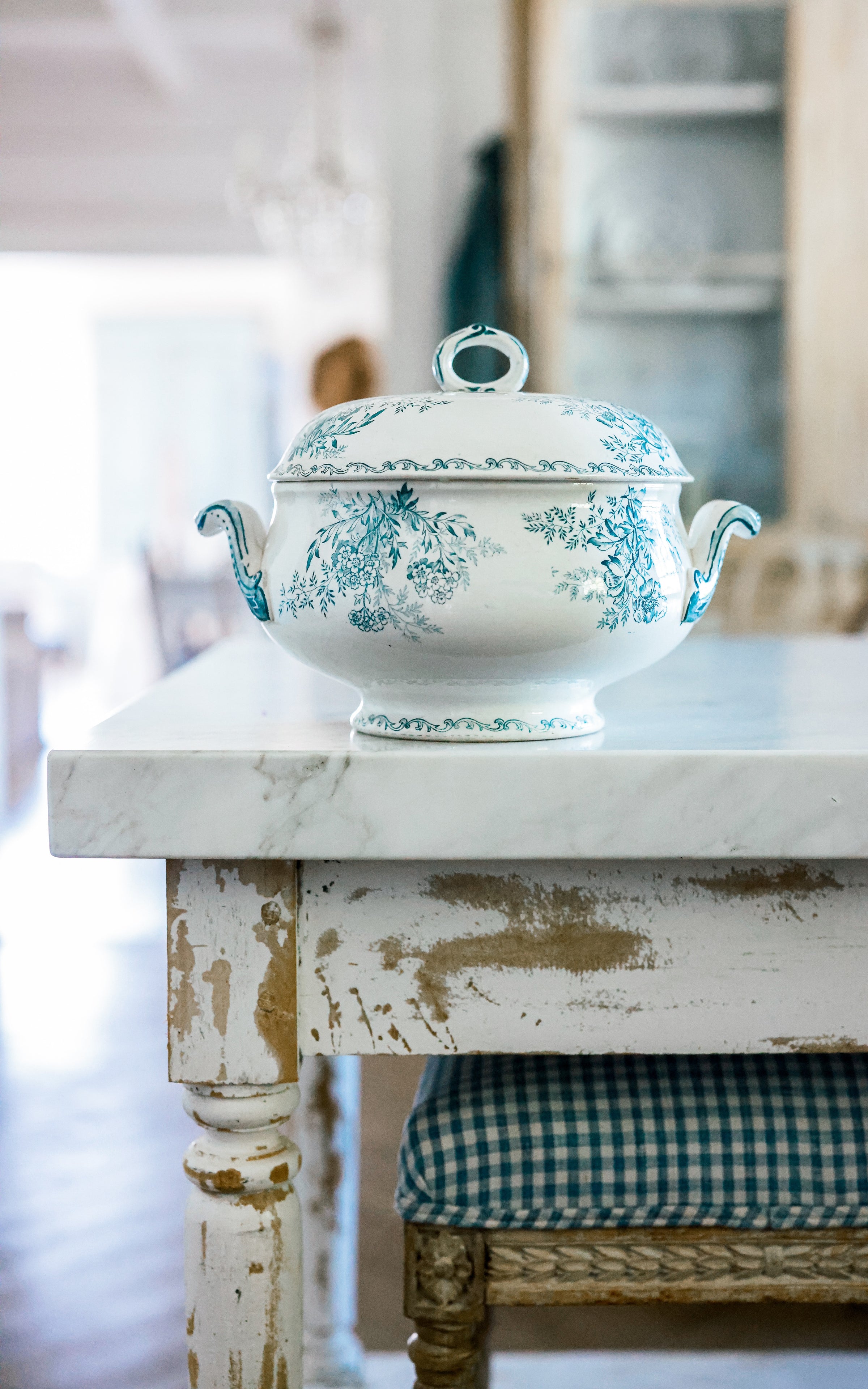 Vintage French Stoneware Tureen