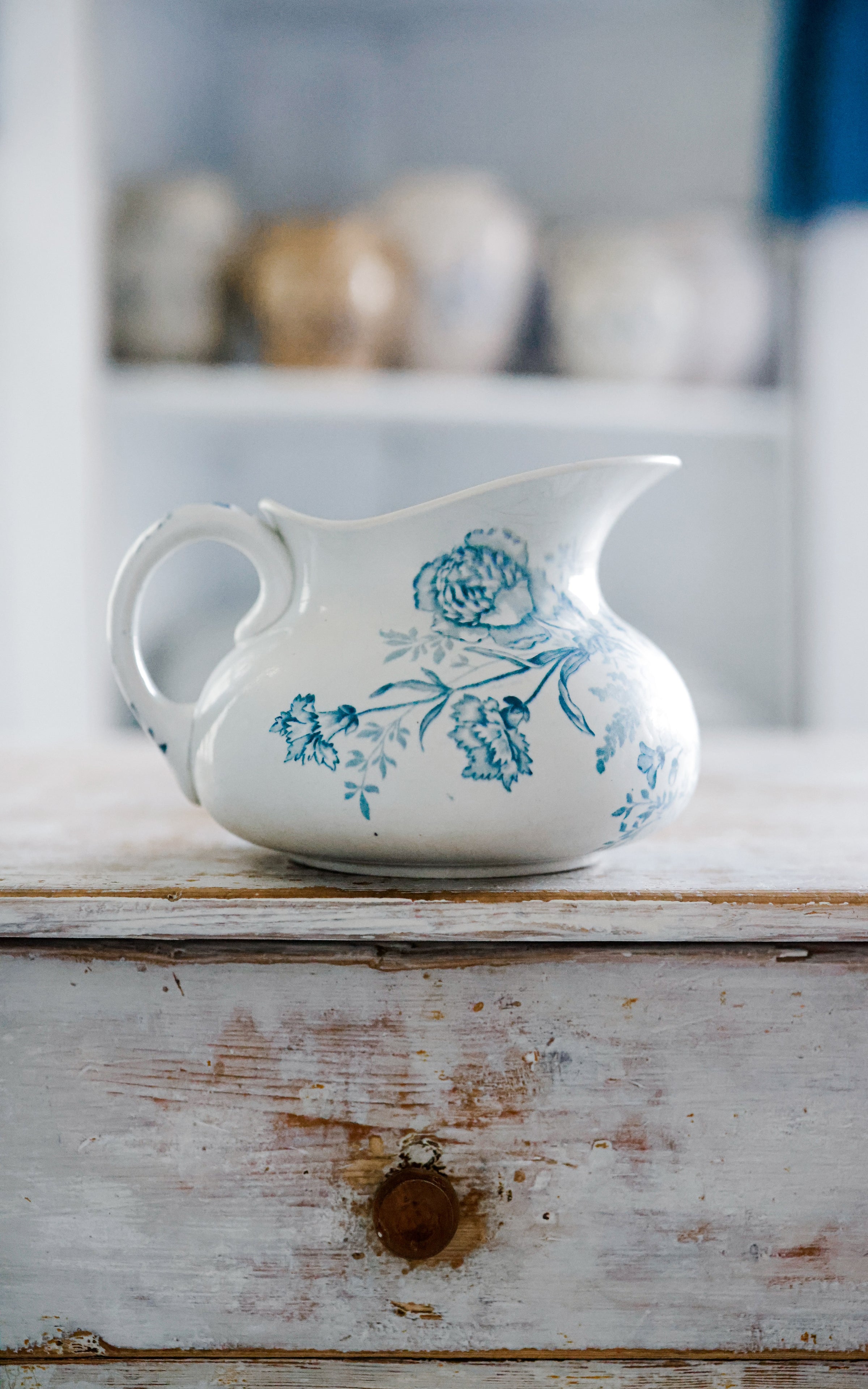 Vintage French Stoneware Pitcher