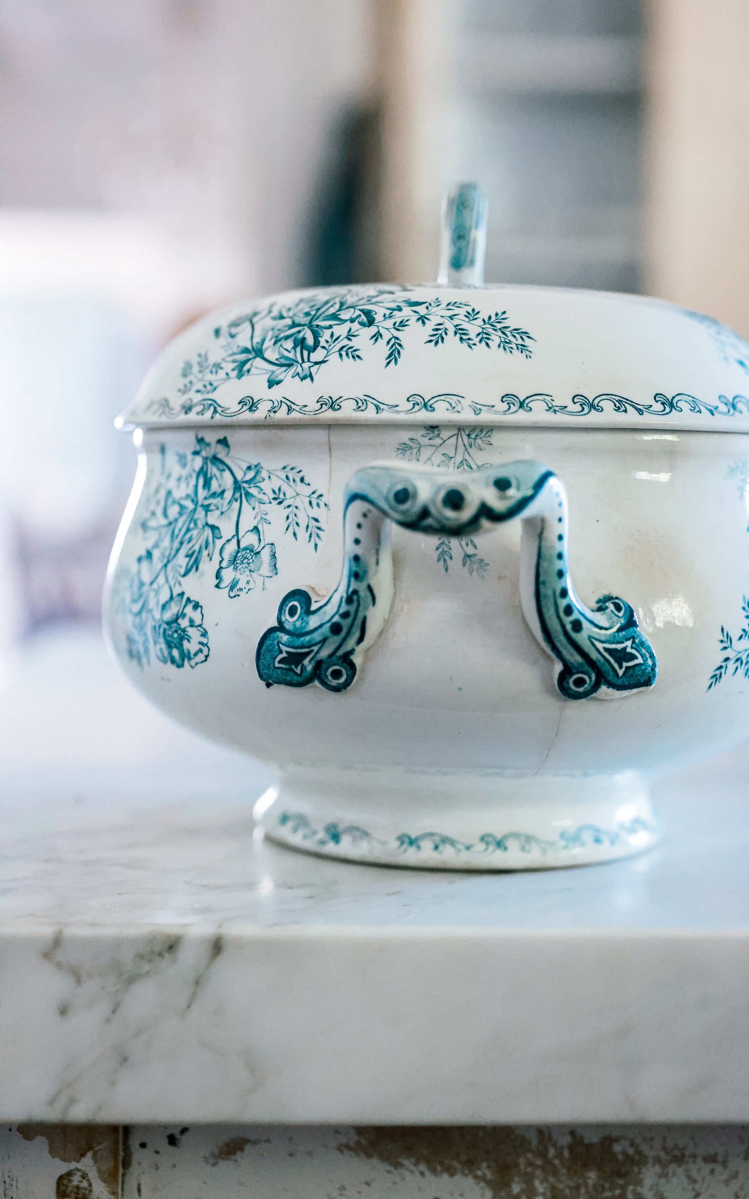 Vintage French Stoneware Tureen