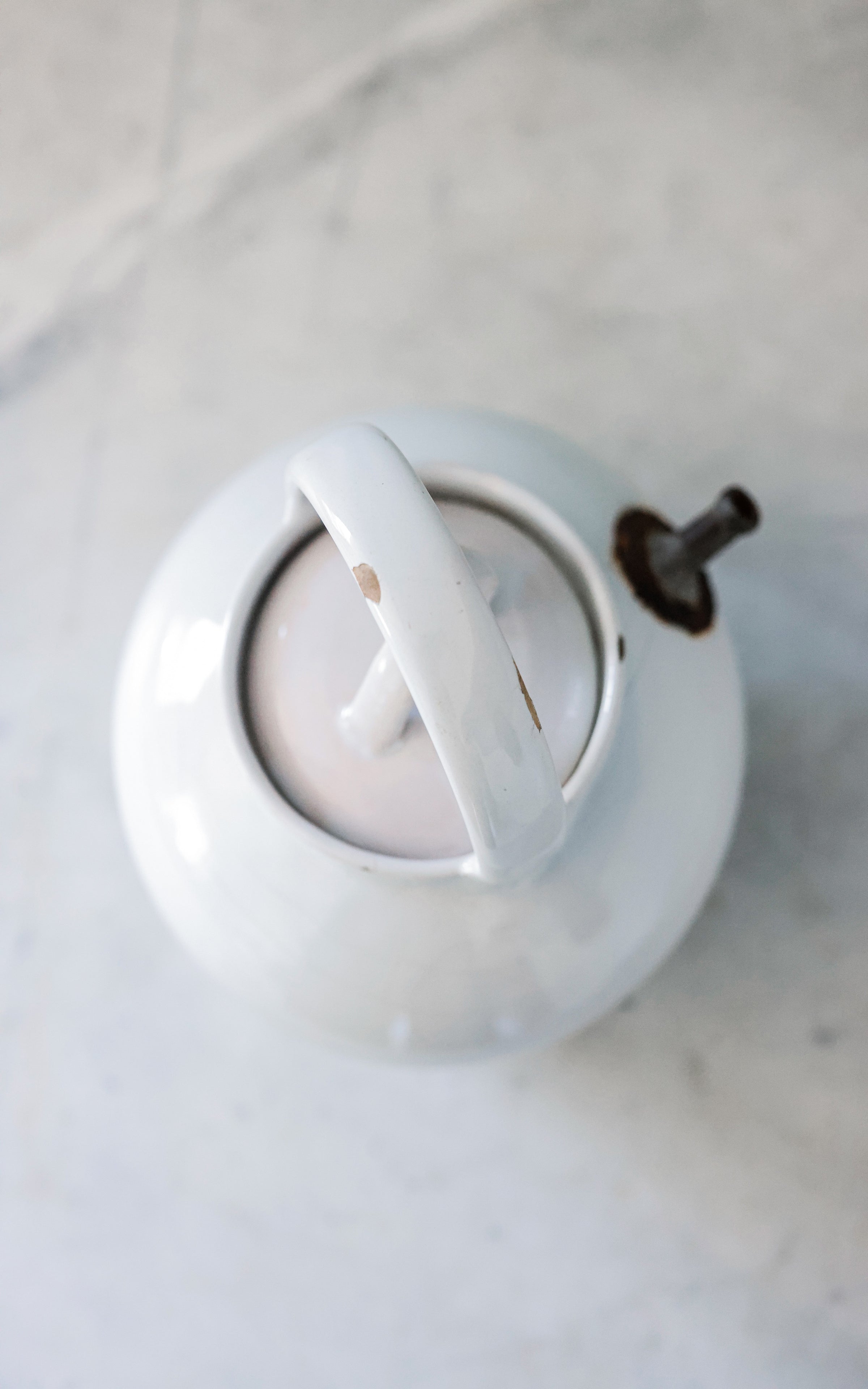 Vintage French Stoneware Tea Pot