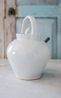Vintage French Stoneware Tea Pot