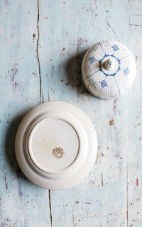 Vintage Belgian Butter Dish