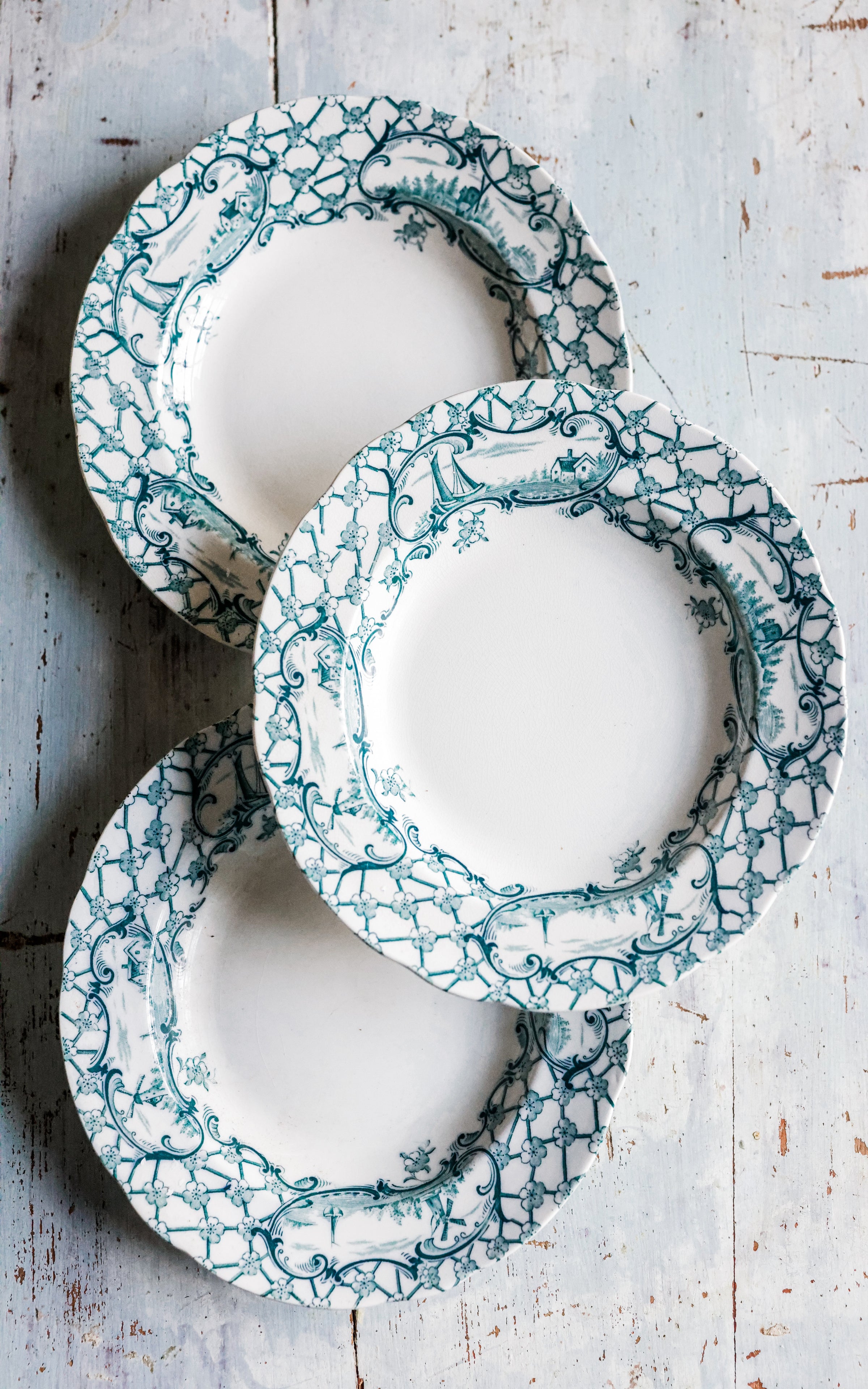 Set of Three Vintage Swedish Plates