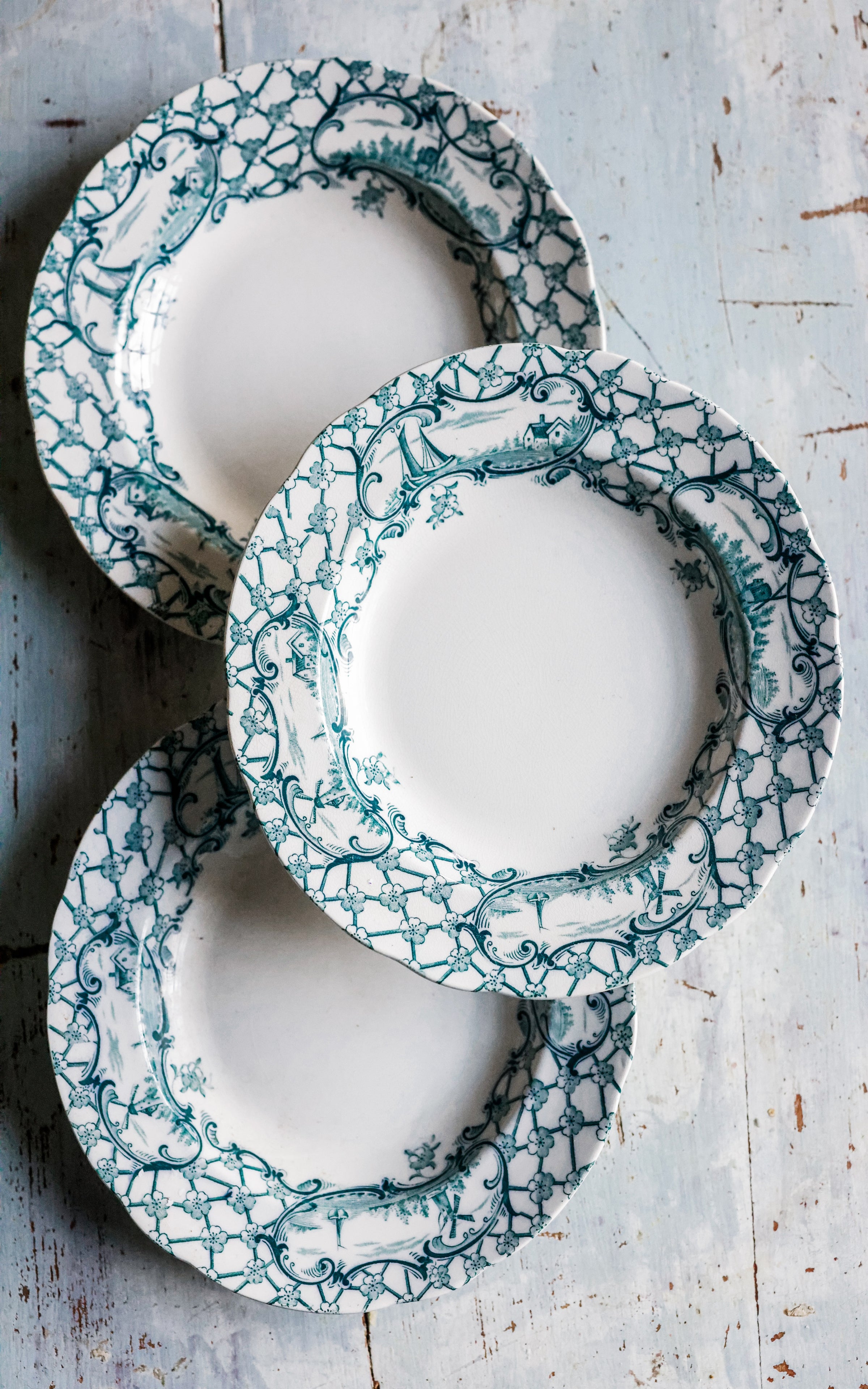 Set of Three Vintage Swedish Plates