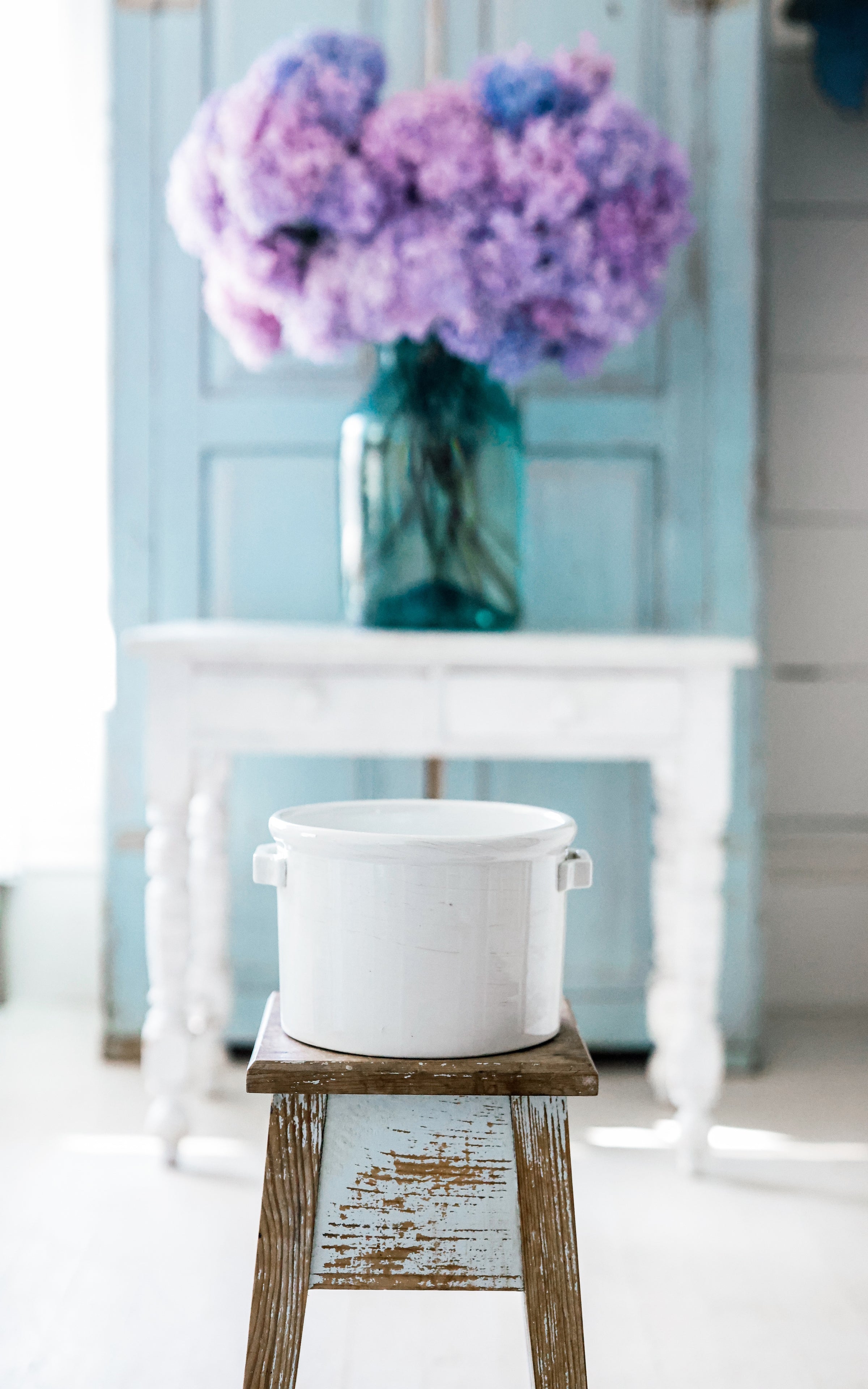 Vintage French Stoneware Crock