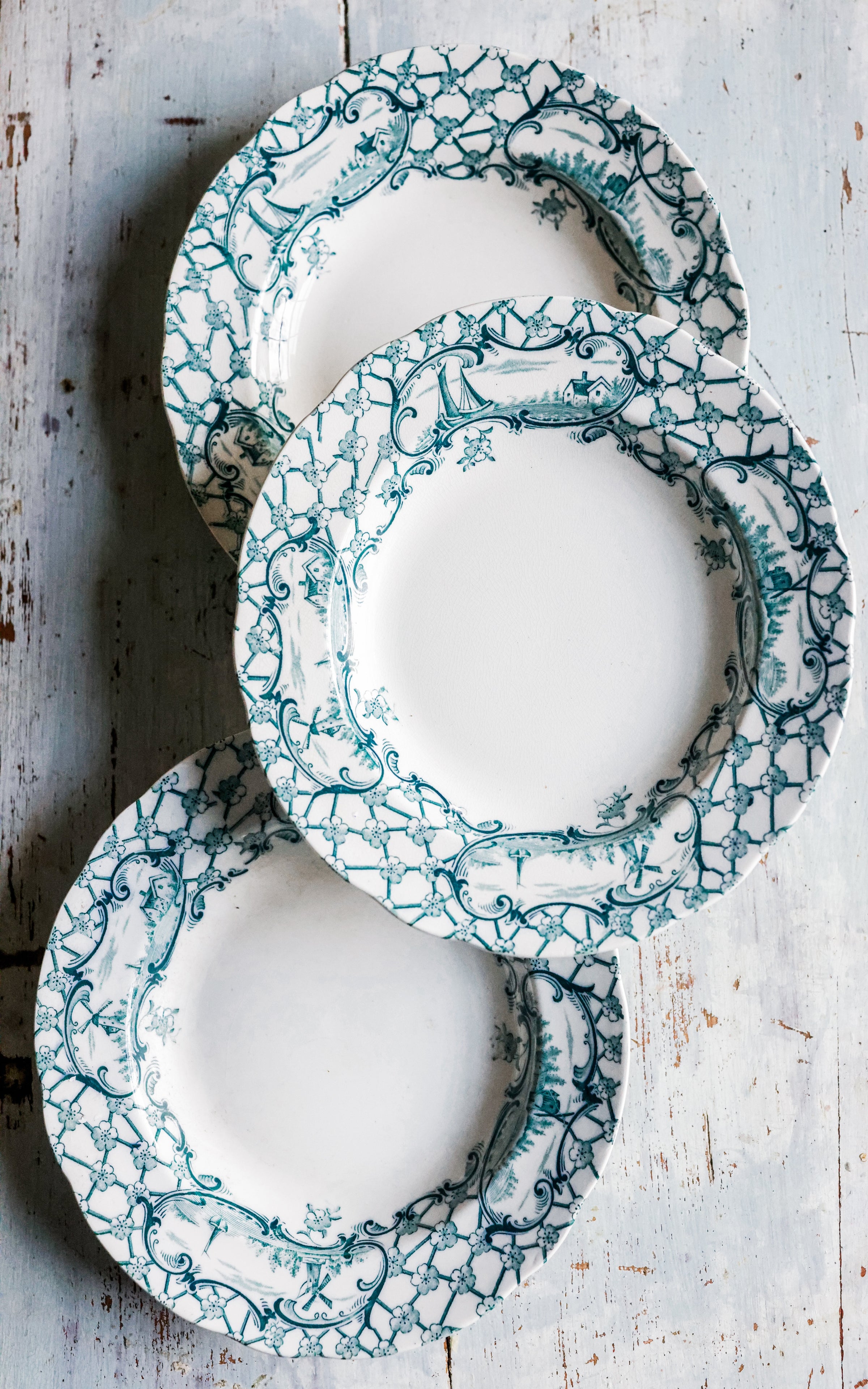 Set of Three Vintage Swedish Plates