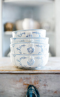 One Vintage Belgian Stoneware Bowl