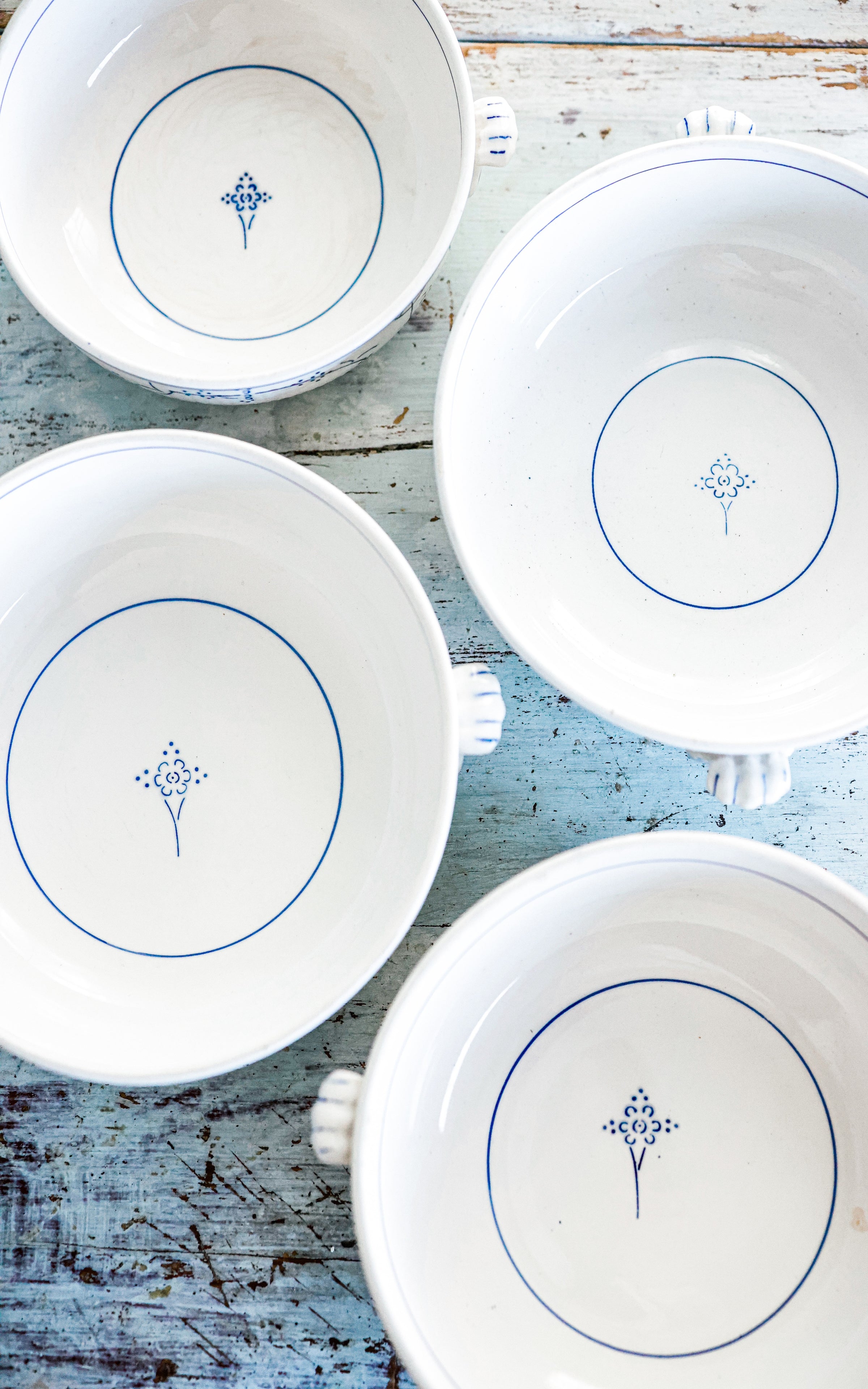 One Vintage Belgian Stoneware Bowl