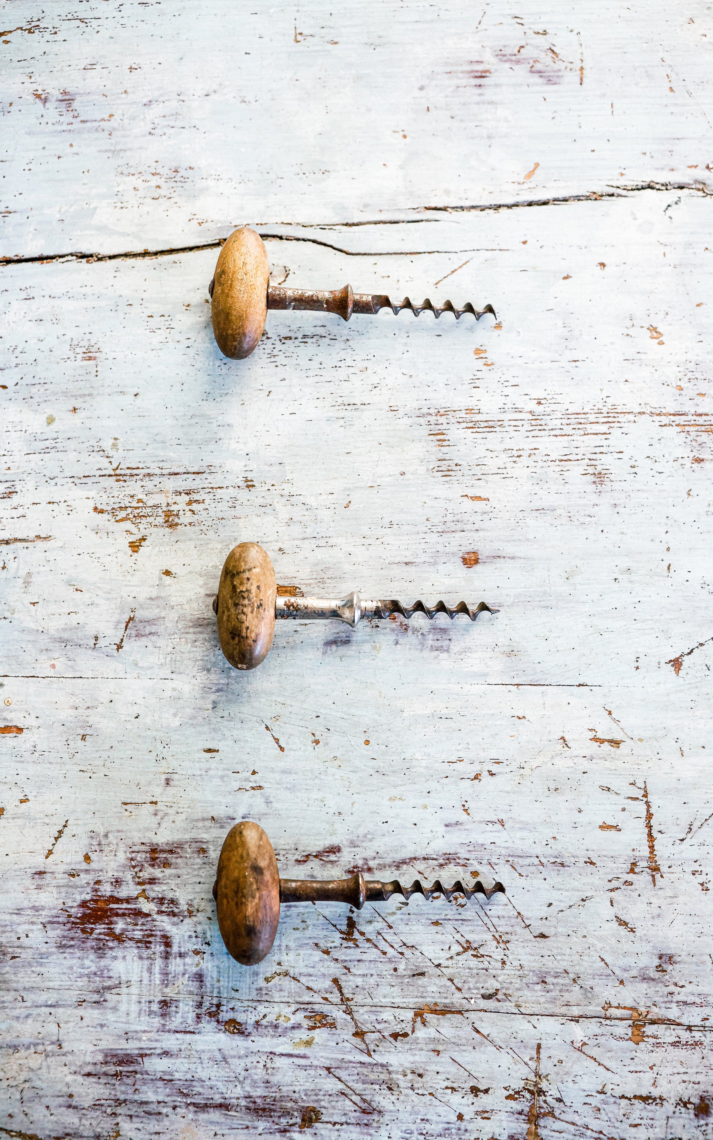 Set of Three Vintage French Cork Screws