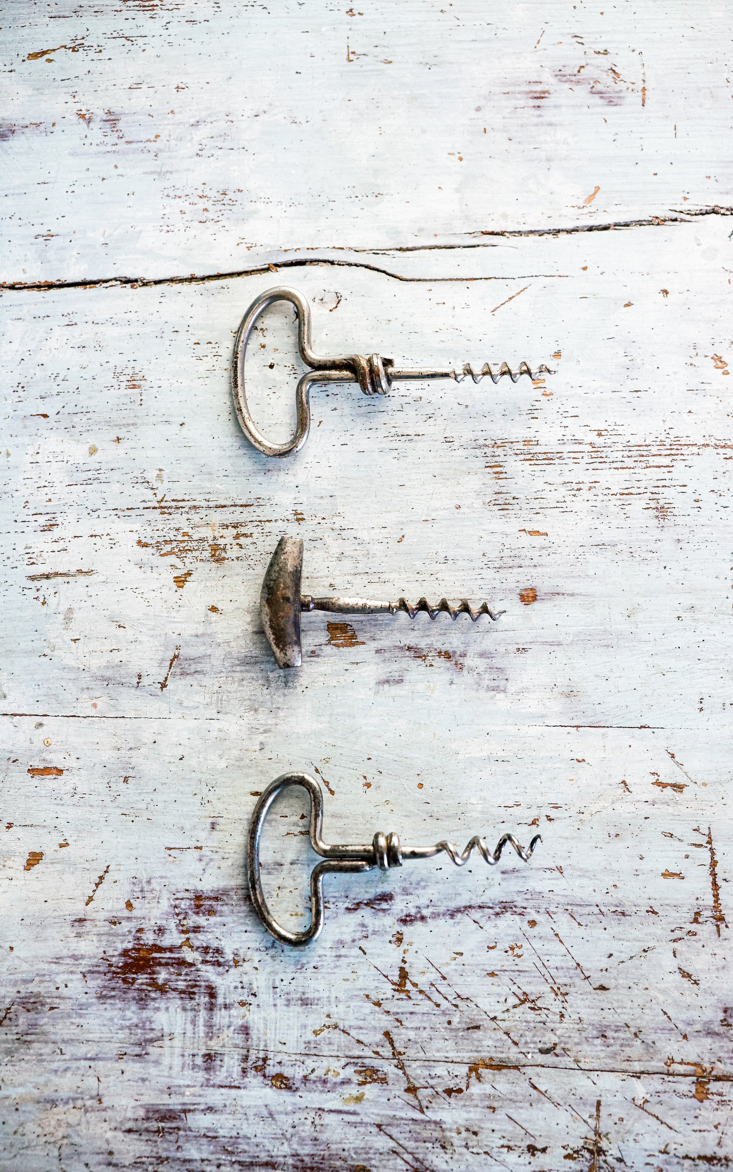 Set of Three Vintage French Cork Screws