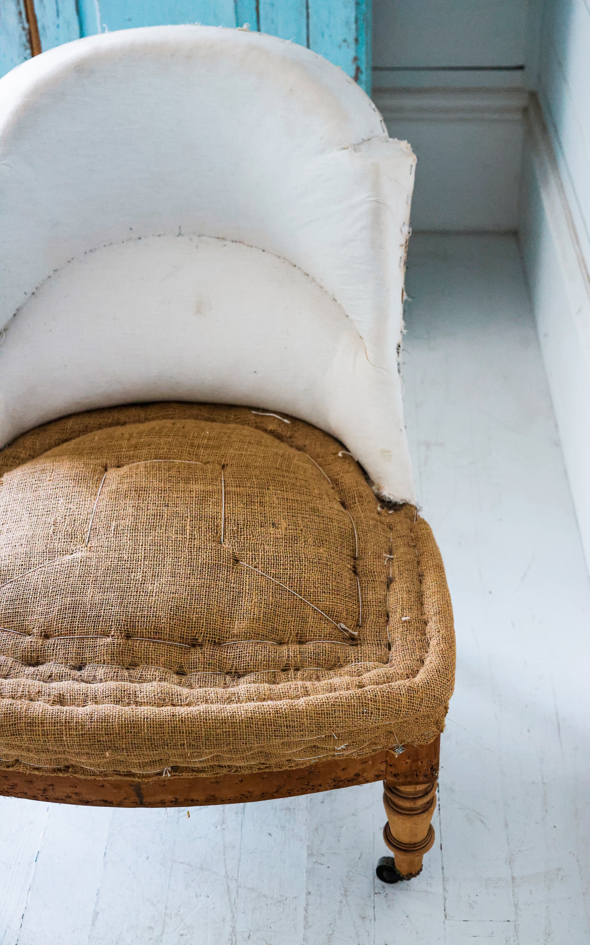 Vintage French Deconstructed Crapaud Chair