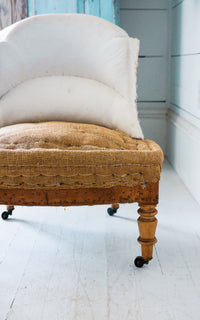 Vintage French Deconstructed Crapaud Chair