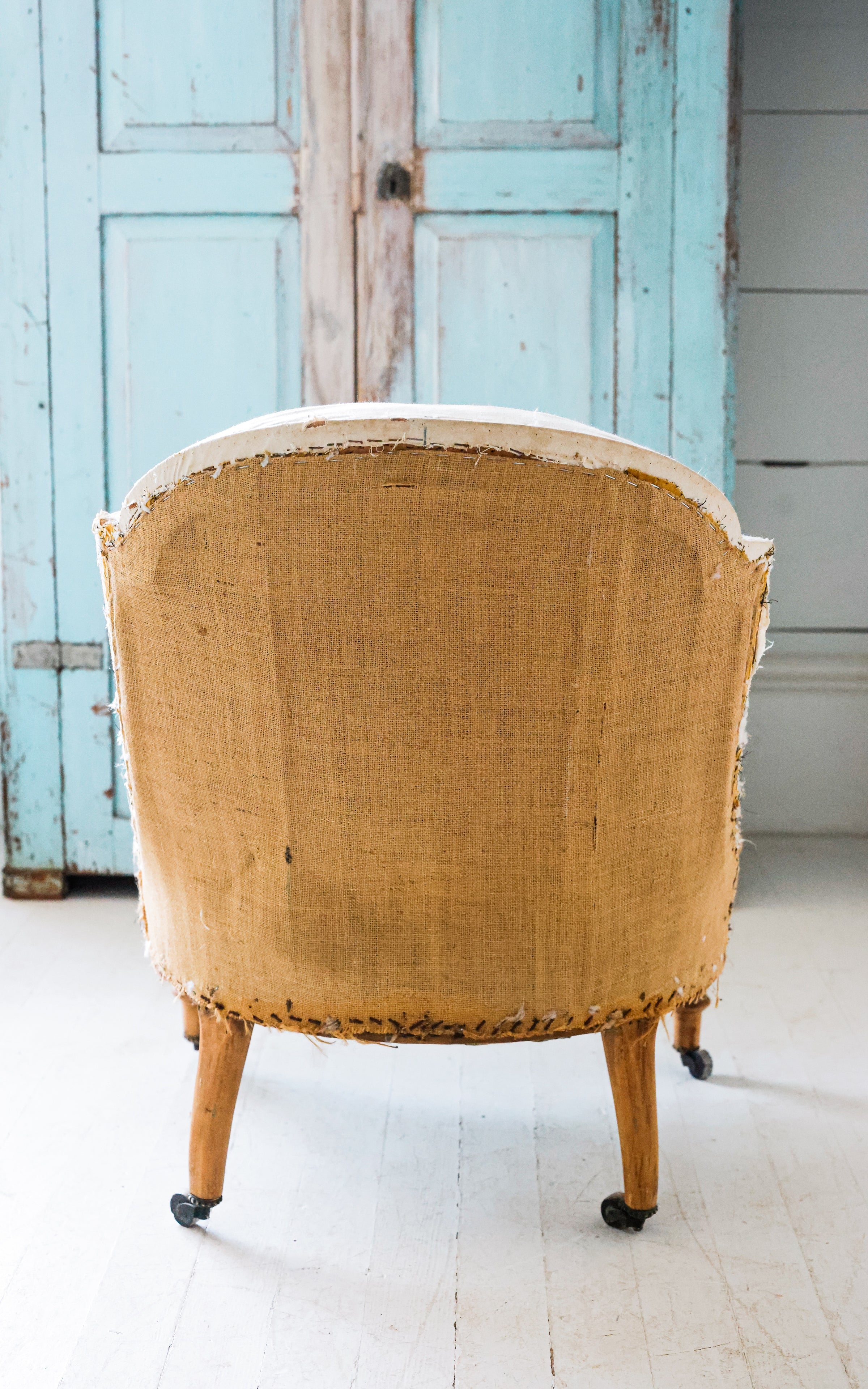 Vintage French Deconstructed Crapaud Chair